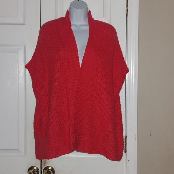 LOFT Sweaters - Ann Taylor Loft wool blend open front sleeveless nest cardigan sweater  Sz XS